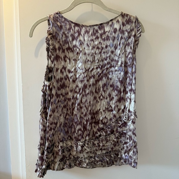 J. Crew Purple and White Patterned Blouse - Picture 2 of 3